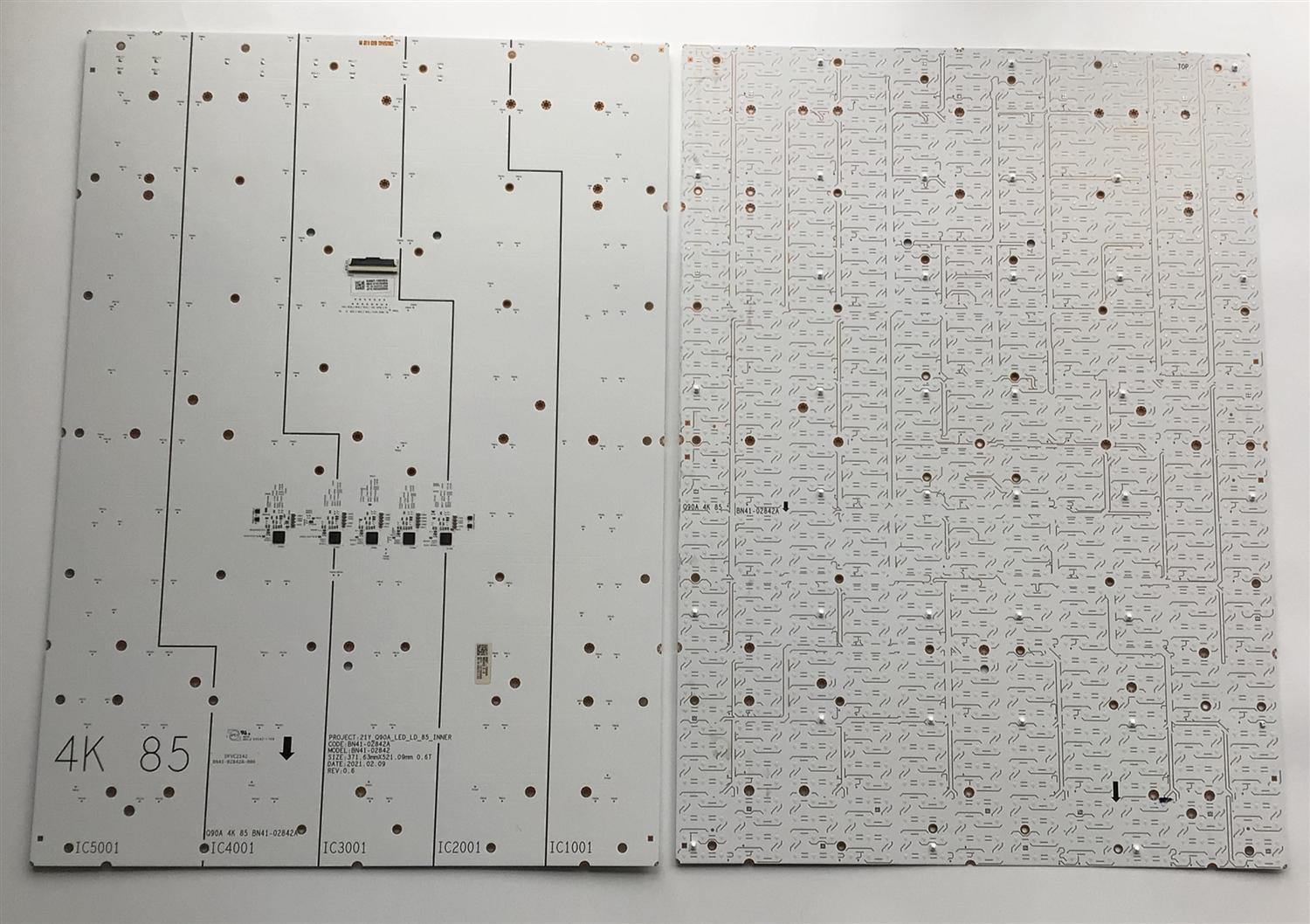 KIT DE LEDS PARA TV SAMSUNG (10 PZ) / NUMERO DE PARTE BN97-18049A / BN41-02842A-006 / 21Y_Q90A_LED_LD_85_INNER / IC5001 / IC4001 / IC3001 / IC2001 / IC1001 / MODELO QN85QN90 - Imagen 2